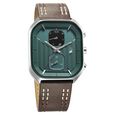 Fastrack Fleek Quartz Multifunction Green Dial Leather Strap Watch For Guys - image number 1
