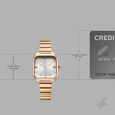 Vyb Seeker By Fastrack Quartz Analog Grey Dial Rose Gold Stainless Steel Strap Watch For Girls - image number 3