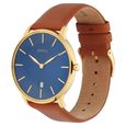 Titan Nebula Lustre 18k Gold Analog Leather Strap Watch for Men - image number 2