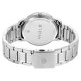 Titan Men's Timeless Style Watch: Refined White Dial and Metal Strap - image number 4