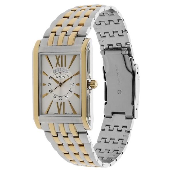 Xylys Swiss Analog with Date Two Toned Stainless Steel Strap and White Dial Watch For Men - image number 1