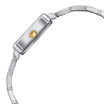 Sonata Poze Quartz Analog Mother of Pearl Dial Two Toned Metal Strap Watch For Women