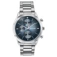 Sonata Festive Quartz Multifunction Blue Dial Silver Metal Strap Watch For Men - image number 0