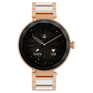 Titan Elixir with All 316L SS construction, 3.04 CM AMOLED Display, BT Calling, Skin Temperature Sensor, Womens Health