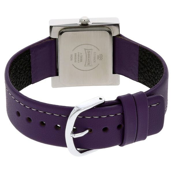 Sonata Quartz Analog Silver Dial Leather Strap Watch for Women - image number 3
