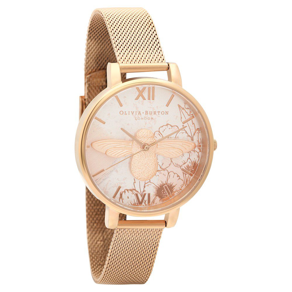 Olivia burton metal strap watch online