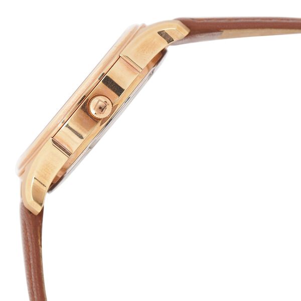 Xylys Swiss Analog Brown Leather Strap Mother of Pearl Dial Watch For Women - image number 3