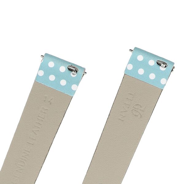 14 mm Blue Genuine Leather Strap for Women - image number 4