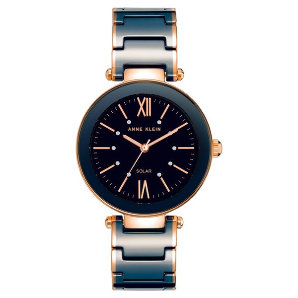 Anne Klein Quartz Analog Blue Dial Two Toned Ceramic Strap Watch For Women - image number 0