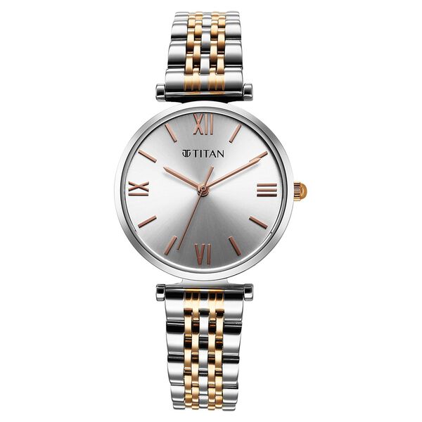 Titan Workmode Quartz Analog Silver Dial Metal Strap watch For Women - image number 0