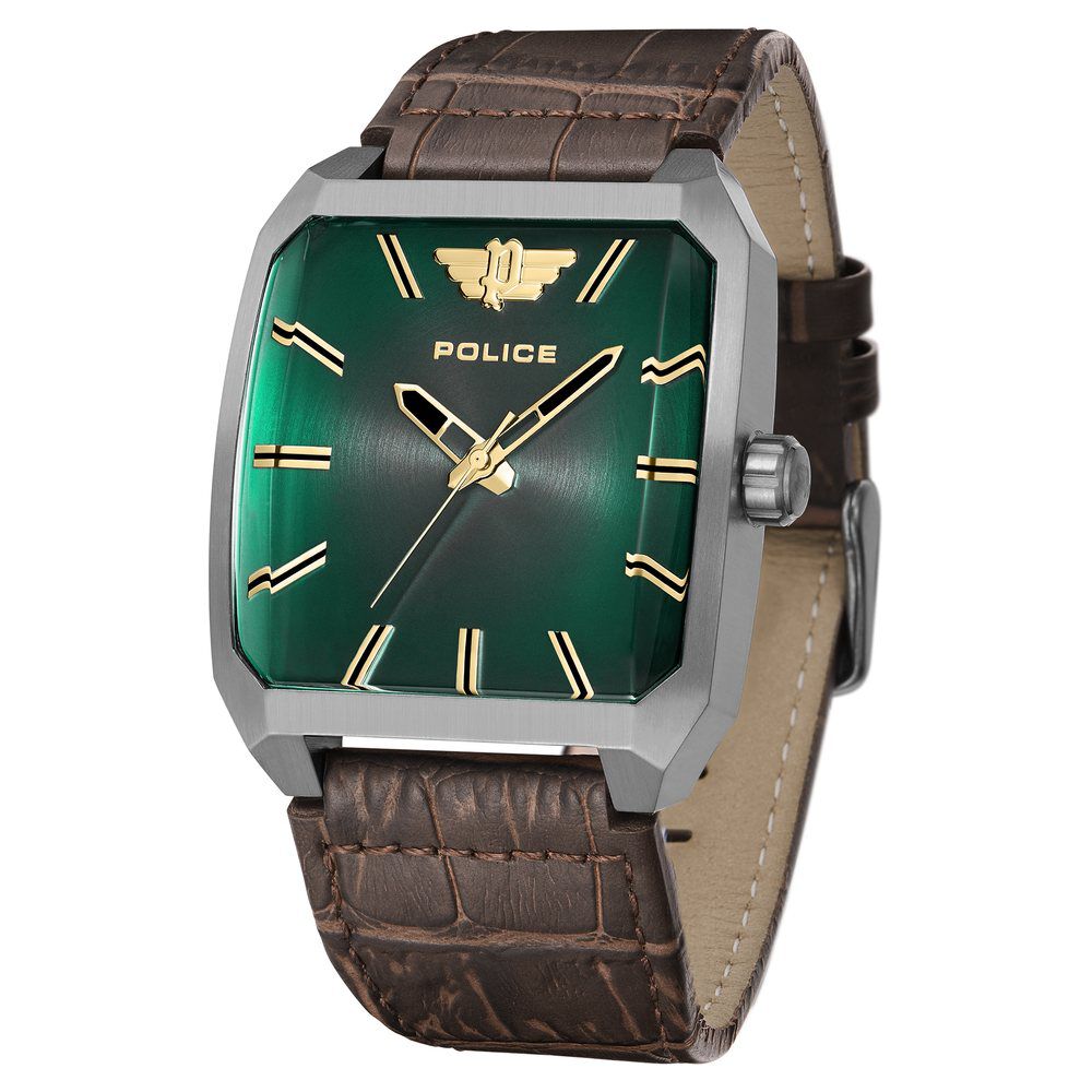 Buy Online Police Green Dial Quartz Analog Watch for Men