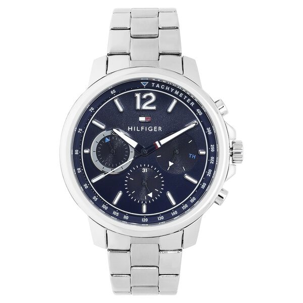 Tommy Hilfiger Quartz Multifunction Blue Dial Stainless Steel Strap Watch for Men - image number 0