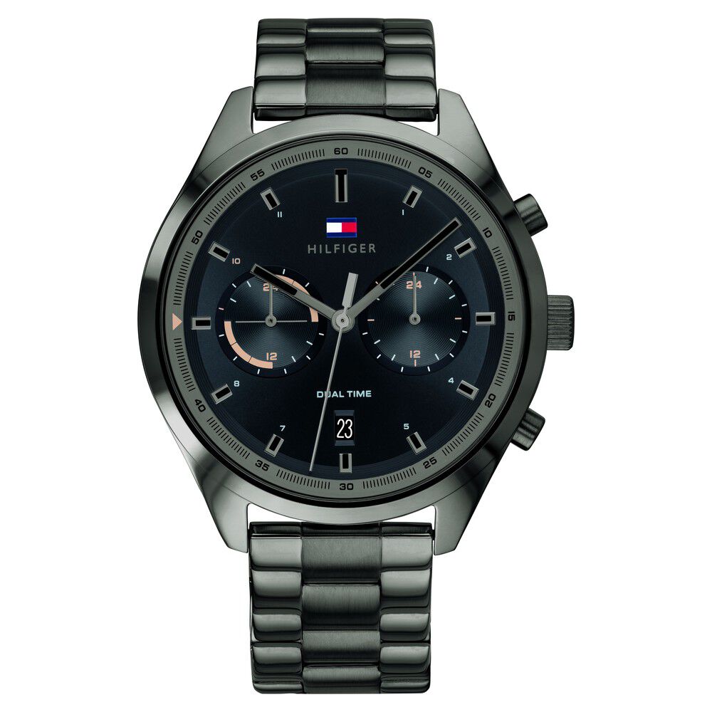 Tommy hilfiger outlet dual time watch
