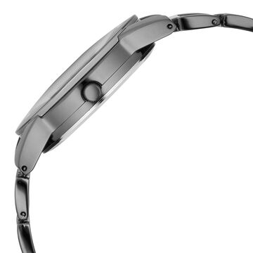 Vyb Striker By Fastrack Quartz Analog Grey Dial Metal Strap Watch For Girls
