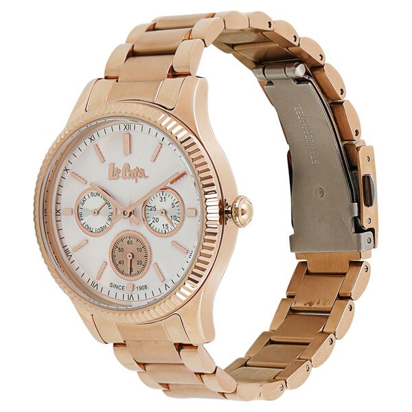 Lee Cooper Quartz Multifunction Silver Dial Metal Strap Watch for Women - image number 1
