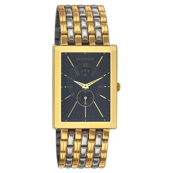 Titan Quartz Analog Black Dial Watch for Men - image number 0