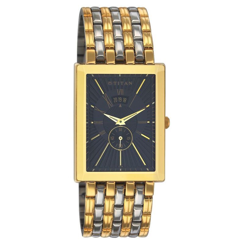 Titan Quartz Analog Black Dial Watch for Men