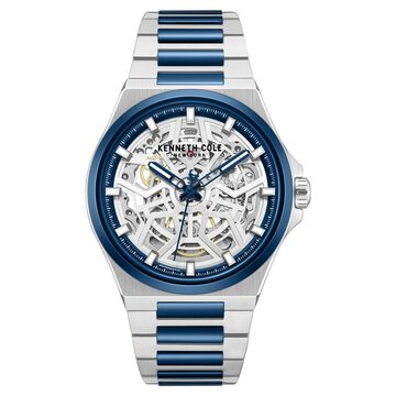 Kenneth Cole Automatic Silver Dial Two Toned Stainless Steel Strap Watch For Men