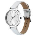Fastrack Glitch Quartz Analog Silver Dial Leather Strap Watch for Girls - image number 2
