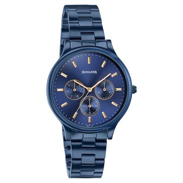 Sonata Women's Work Wear beautiful Blue Watch - Premium Multifunction design for everyday style