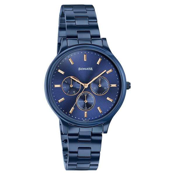 Sonata Women's Work Wear beautiful Blue Watch - Premium Multifunction design for everyday style - image number 1