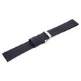 22 mm Blue Genuine Leather Strap for Men - image number 3