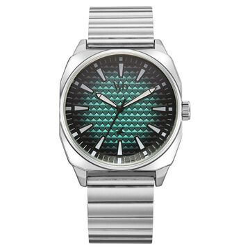 Vyb Drift By Fastrack Quartz Analog Blue Dial Silver Stainless Steel Strap Watch For Guys