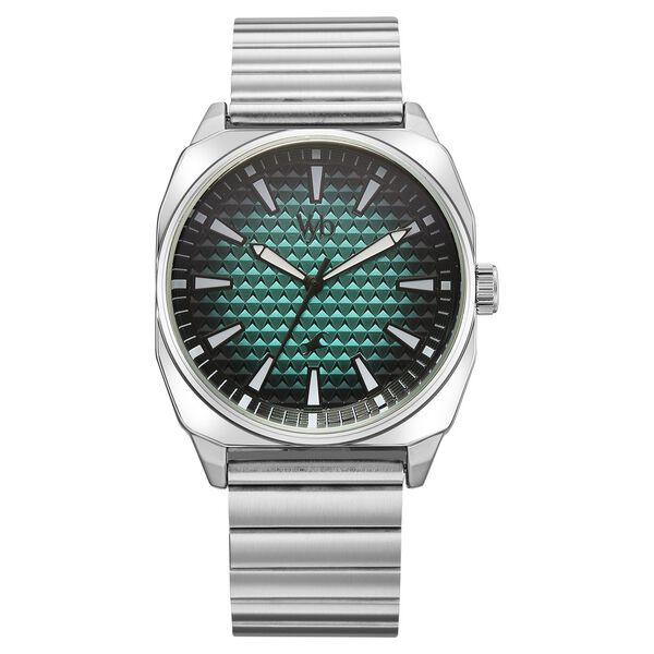 Vyb Drift By Fastrack Quartz Analog Blue Dial Silver Stainless Steel Strap Watch For Guys - image number 1