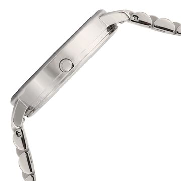 Olivia Burton Quartz Analog White Dial Stainless Steel Strap Watch for Women