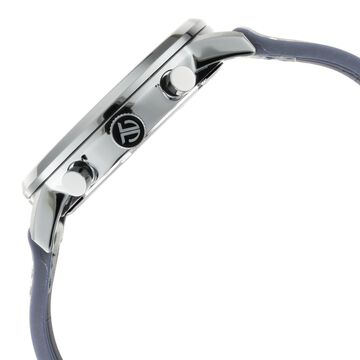 Titan Athleisure Silver Dial Quartz Multifunction Leather Strap Watch for Men