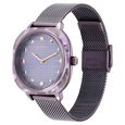 Glitz Purple Dial Stainless Steel Strap Watch for Women - image number 2