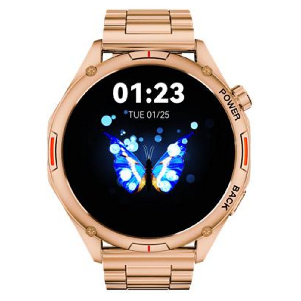 Buy Online Fastrack Marvellous FX1 Unisex Smart Watch With Rose Gold Metal Strap 38149wm01 Titan