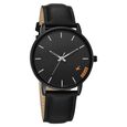 Fastrack Stunners Quartz Analog Black Dial Black Leather Strap Watch For Guys - image number 1