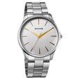 Sonata Traditional Essentials Quartz Analog Silver Dial Silver Metal Strap Watch For Men - image number 0