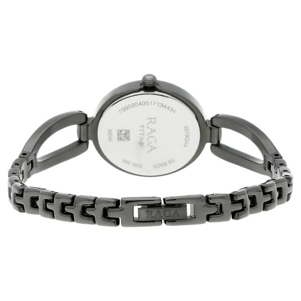 Titan Raga Viva Anthracite Dial Women Watch With Metal Strap - image number 3