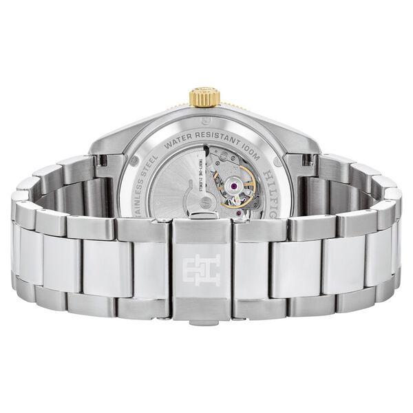 Tommy Hilfiger Automatic Green Dial Stainless Steel Strap Watch For Men - image number 2