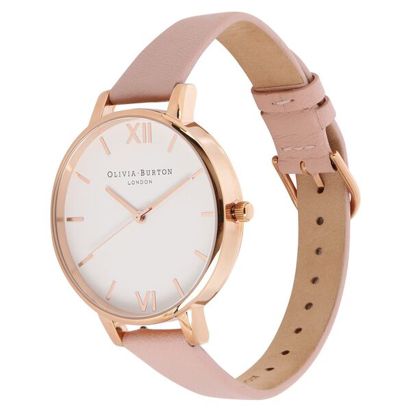 Olivia Burton Quartz Analog White Dial Leather Strap Watch for Women - image number 2