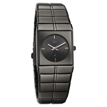 Vyb Nova By Fastrack Quartz Analog Grey Dial Grey Metal Strap Watch For Guys
