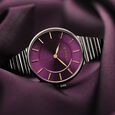 Titan Aura Quartz Analog Purple Dial Stainless Steel Strap Watch for Women - image number 2