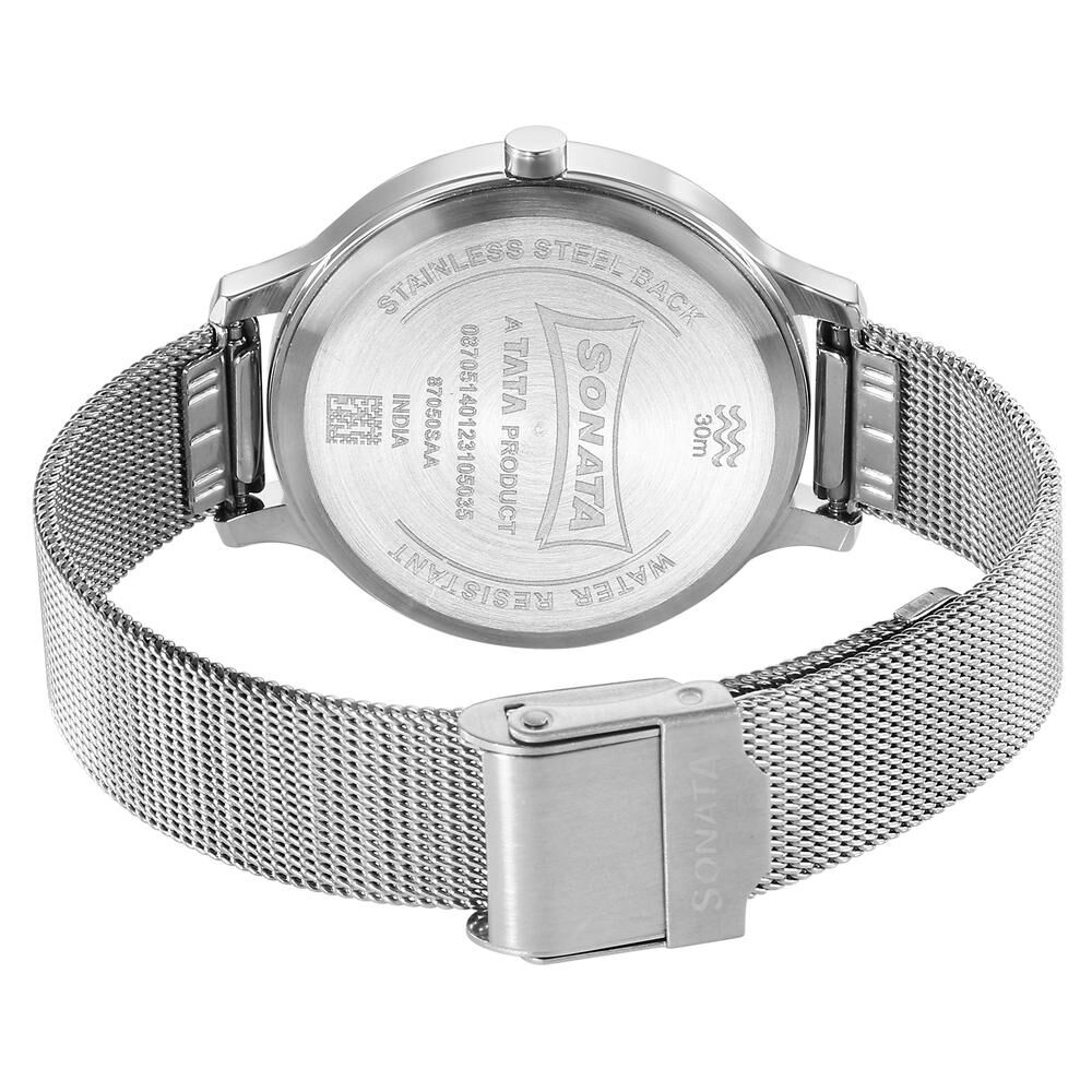 Buy Online Sonata Play White Dial Watch for Women ns87050sm01 Titan