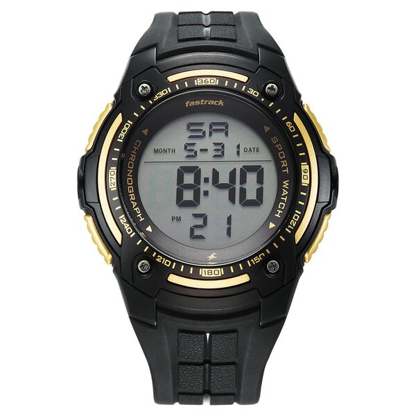 Fastrack StreetStyle Digital Dial Black Polyether Strap Watch For Unisex - image number 0