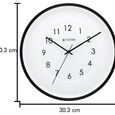 Titan Contemporary Wall Clock with Raised Numbers - 30.8 cm x 30.8 cm (Medium) - image number 5