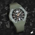 Fastrack Trendies Quartz Analog Black Dial Silicone Strap Watch for Guys