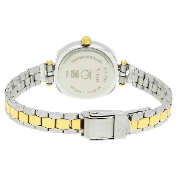 Titan Quartz Analog Silver Dial Stainless Steel Strap Watch for Women - image number 3