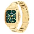 Tommy Hilfiger Quartz Multifunction Green Dial Golden Stainless Steel Strap Watch For Men - image number 1