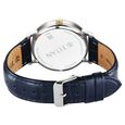 Titan Elegance Analog with Date by Hand and Blue Dial Blue Leather Strap Watch for Men - image number 5