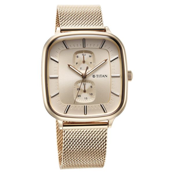 Titan Avant Garde Silver Dial Quartz Multifunction Stainless Steel Strap watch for Men - image number 2