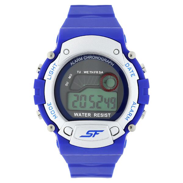 SF Digital Dial Blue Plastic Strap Watch for Men - image number 0