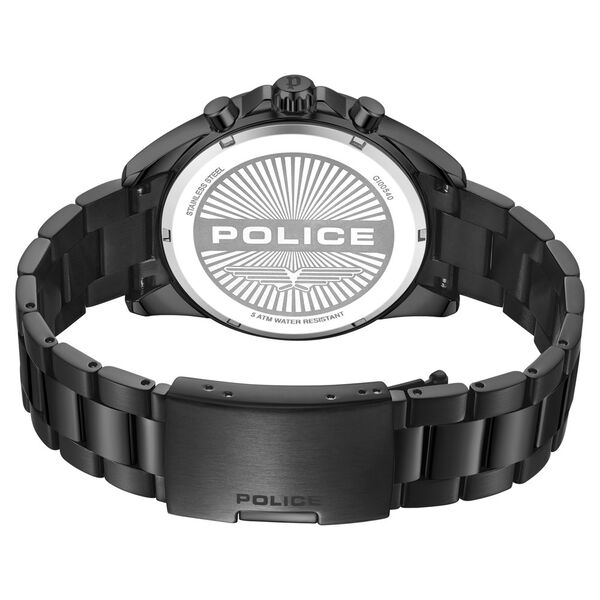Police Chronograph Black Dial Black Color Stainless Steel Strap Watch For Men - image number 5