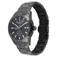 Titan Aion Concealed Automatic Analog with Power Reserve Indicator Black Dial Black Stainless Steel Strap Watch for Men - image number 2